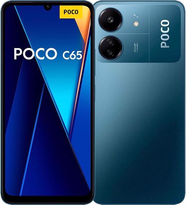 Xiaomi Poco C65 DUAL SIM 256GB ROM + 8GB RAM (GSM Only  No CDMA) Factory  Unlocked 4G/LTE Smartphone (Blue) - International Version 