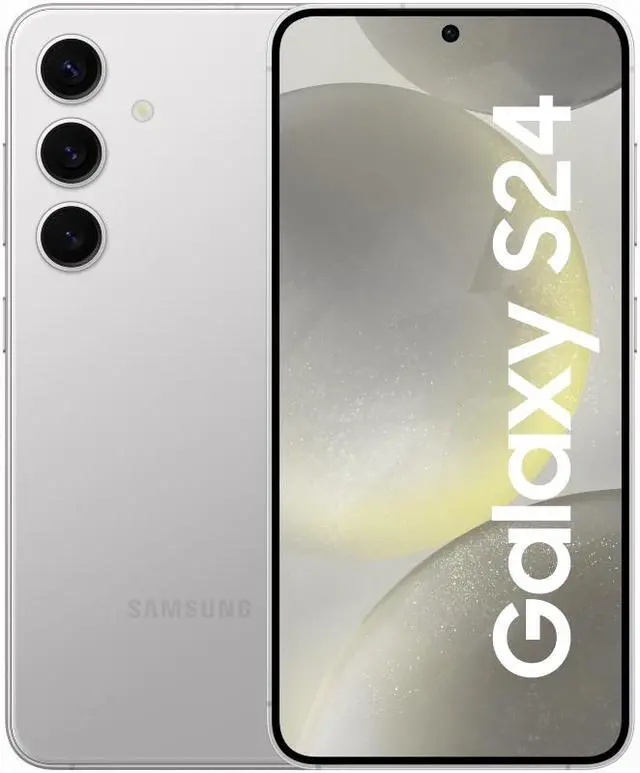 Main image of Samsung Galaxy S24 STANDARD EDITION DUAL SIM 128GB ROM + 8GB RAM (GSM | CDMA) Factory Unlocked 5G Smartphone (Marble Grey) - International Version