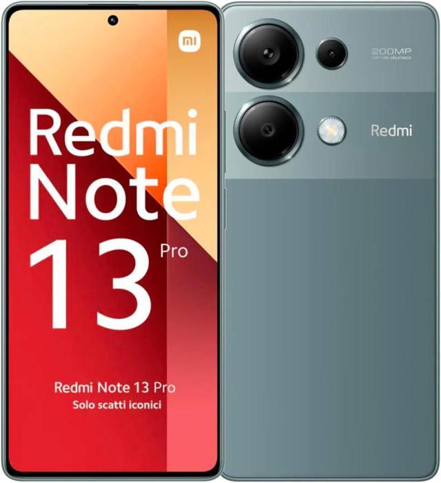 Xiaomi Redmi Note 13 Pro DUAL SIM 256GB ROM + 8GB RAM (GSM Only | No CDMA)  Factory Unlocked 4G/LTE Smartphone (Forest Green) - International Version