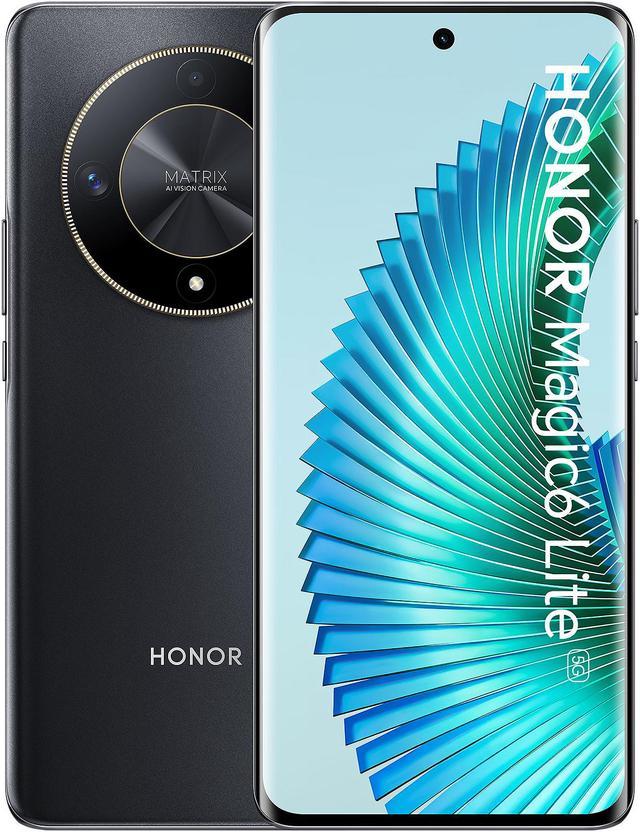 Honor Magic6 Lite 5G Midnight Black 256GB 8GB RAM Gsm Unlocked Phone  Qualcomm SM6450 Snapdragon 6 Gen 1 108MP DISPLAY 6.78 inches, Processor  Qualcomm SM6450 Snapdragon 6 Gen 1 FRONT CAMERA 16MP
