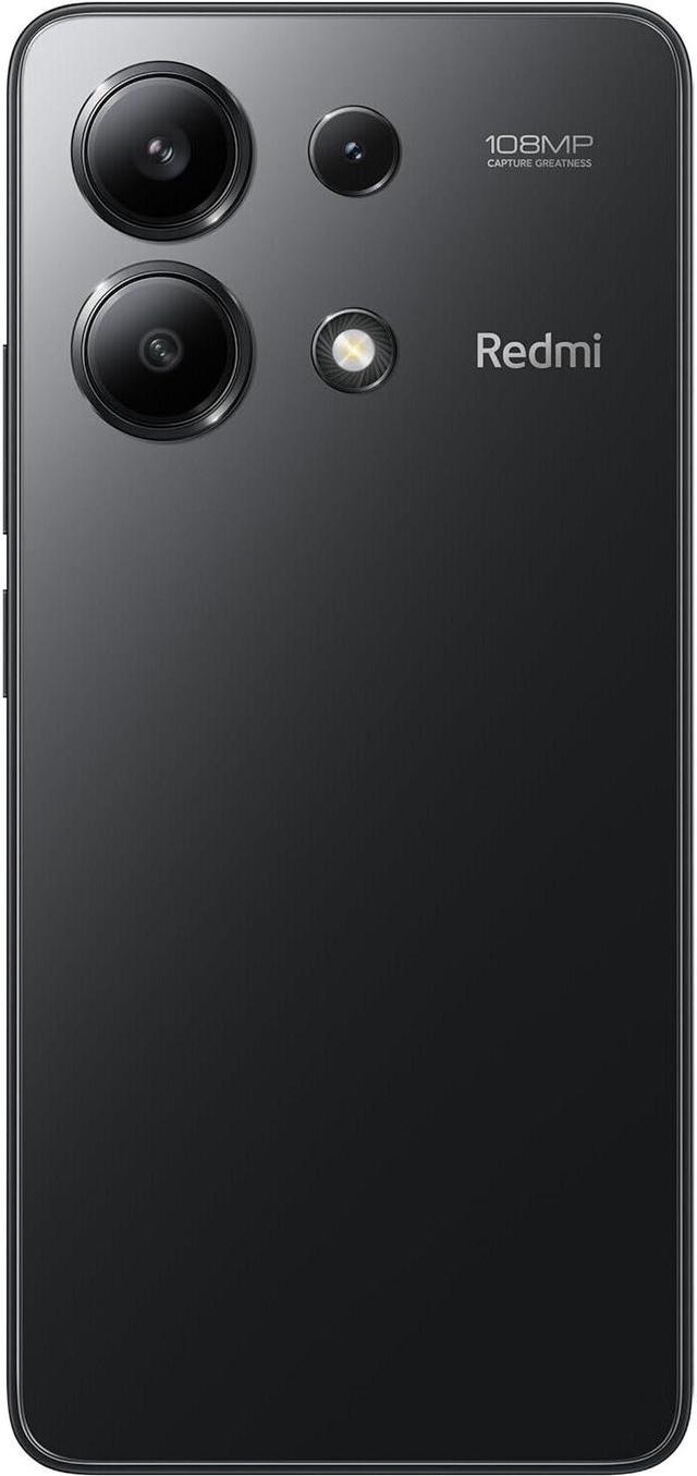 Xiaomi Redmi Note 13 DUAL SIM 128GB ROM + 6GB RAM (GSM ONLY  NO CDMA)  Factory Unlocked 4G/LTE Smartphone (Midnight Black) - International Version  