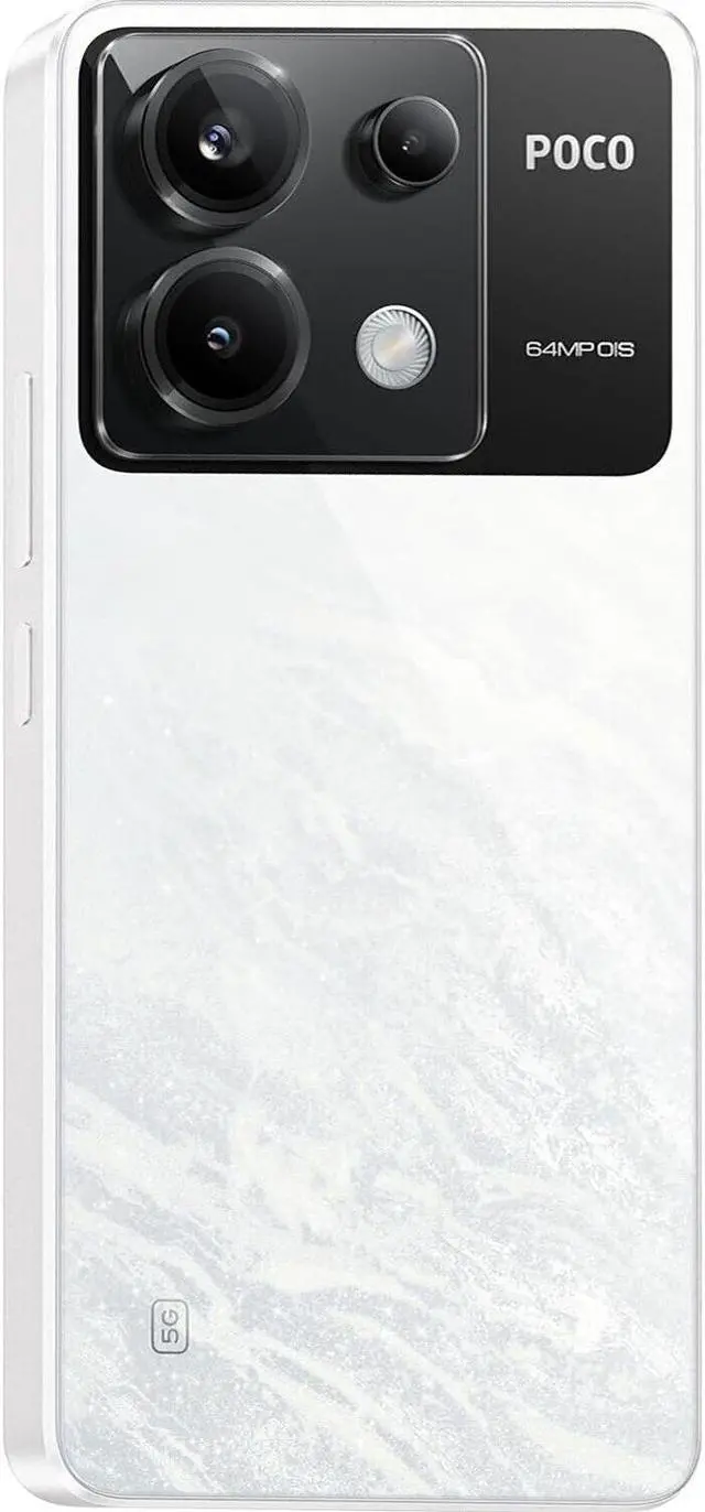 Alt view image 3 of 3 - Xiaomi Poco X6 DUAL SIM 256GB ROM + 8GB RAM (GSM ONLY | NO CDMA) Factory Unlocked 5G Smartphone (White) - International Version
