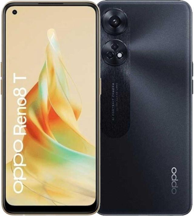 OPPO Reno 8T DUAL SIM 128GB ROM + 8GB RAM (GSM ONLY | NO CDMA) Factory  Unlocked 4G/LTE Smartphone (Black Starlight) - International Version