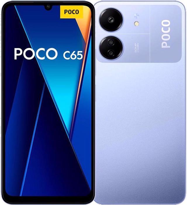 Xiaomi Poco C65 DUAL SIM 256GB ROM + 8GB RAM (GSM ONLY  NO CDMA) Factory  Unlocked 4G/LTE Smartphone (Purple) - International Version 