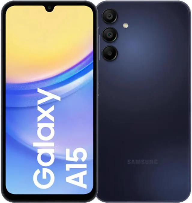 Main image of Samsung Galaxy A15 DUAL SIM 128GB ROM + 4GB RAM (GSM Only | No CDMA) Factory Unlocked 4G/LTE Smartphone (Blue Black) - International Version