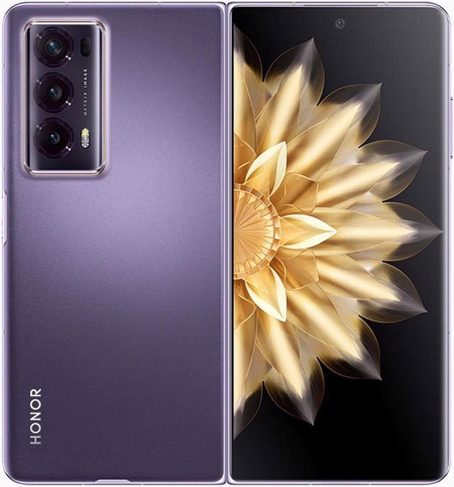 Honor Magic V2 STANDARD EDITION DUAL SIM 512GB ROM + 16GB RAM (GSM | CDMA)  Factory Unlocked 5G Smartphone (Phantom Purple) - International Version