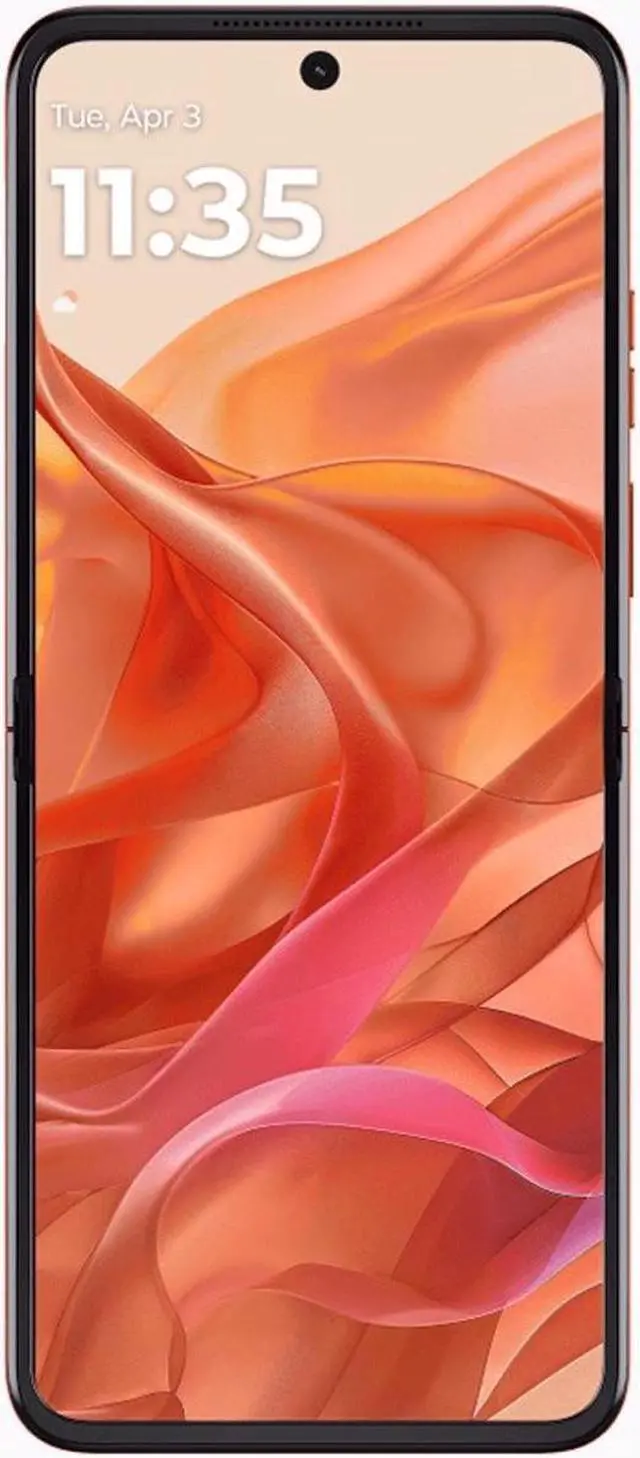 Alt view image 2 of 4 - Motorola Razr 50 DUAL SIM 256GB ROM + 8GB RAM (GSM | CDMA) Factory Unlocked 5G Smartphone (Spritz Orange) - International Version