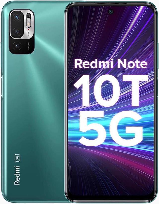 Xiaomi Redmi Note 10T 5G DUAL SIM 128GB ROM + 6GB RAM (GSM ONLY | NO CDMA)  Factory Unlocked 5G Smartphone (Mint Green) - International Version