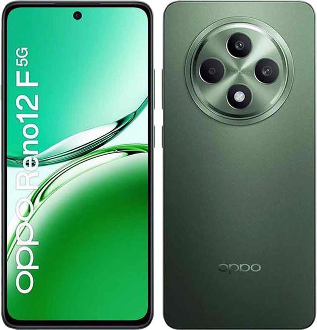 Oppo Reno12 F Dual-SIM 256GB ROM + 8GB RAM (GSM Only | No CDMA) Factory  Unlocked 5G Smartphone (Olive Green) - International Version