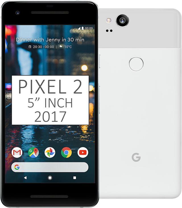Pixel 2 Phone (2017) de Google, G011A 64GB 5 pulgadas (solo GSM, sin CDMA)  Android 4G/LTE desbloqueado de fábrica Smartphone (claramente blanco) 