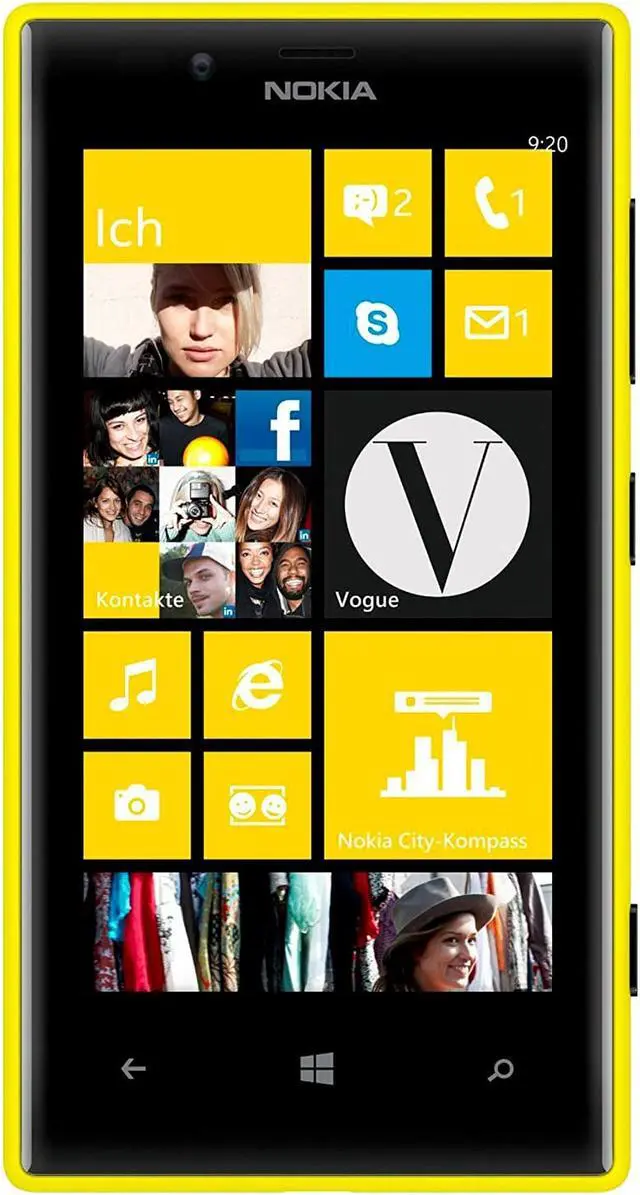 Alt view image 2 of 3 - Nokia Lumia 720 RM-885 8GB (No CDMA, GSM only) Factory Unlocked 3G Smartphone - Yellow