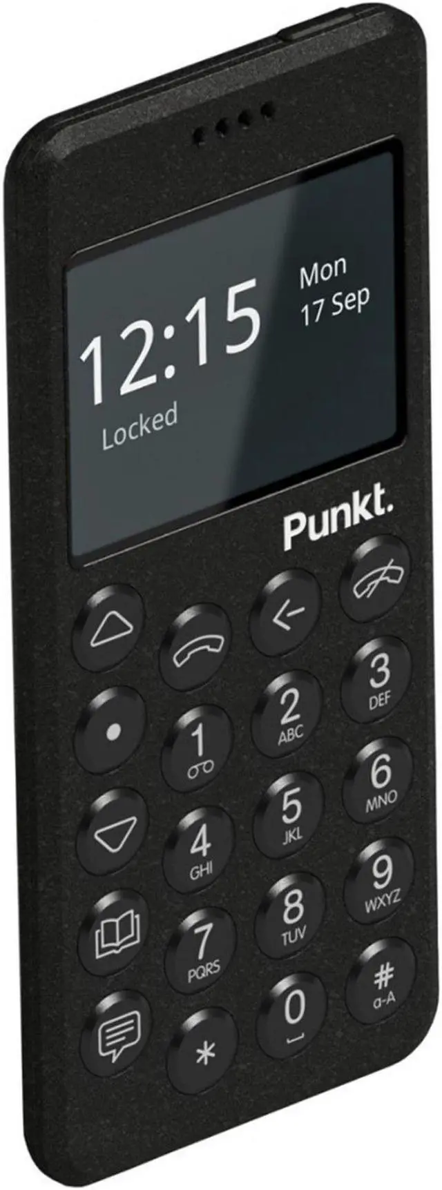 Alt view image 3 of 5 - Punkt MP02 16GB IP52 (No CDMA, GSM only) Factory Unlocked 4G/LTE Mobile Phone - Black