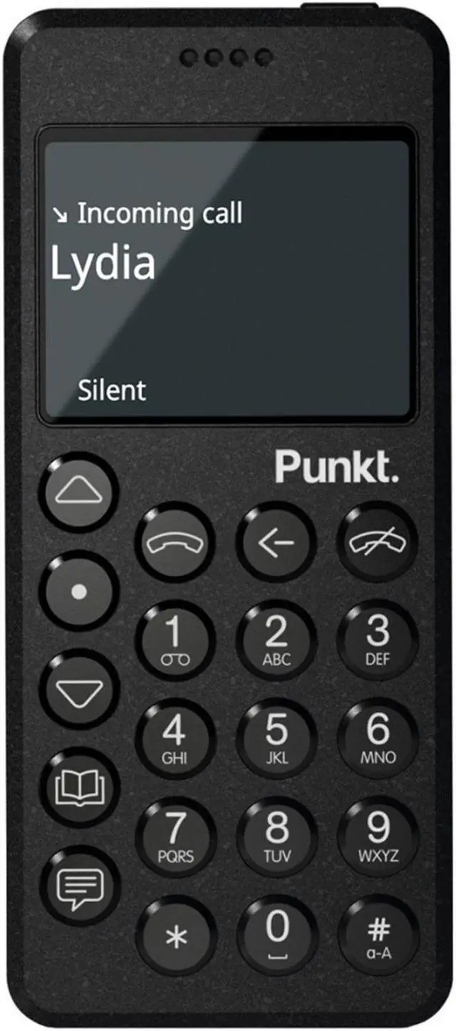 Alt view image 2 of 5 - Punkt MP02 16GB IP52 (No CDMA, GSM only) Factory Unlocked 4G/LTE Mobile Phone - Black