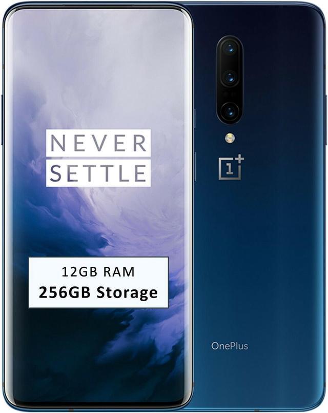 OnePlus 7 PRO 256GB ROM + 12GB RAM Dual-SIM (GSM, CDMA) Factory Unlocked  4G/LTE Smartphone - Nebula Blue