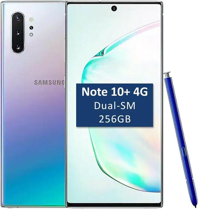  Samsung Galaxy Note 10+ Plus SM-N975F/DS, Dual SIM 4G LTE,  International Version (No US Warranty), 256GB, Aura Black - GSM Unlocked :  Cell Phones & Accessories