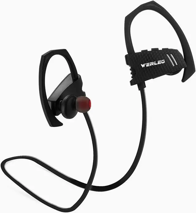 Alt view image 4 of 7 - Bluetooth Headphones,Werleo Wireless V4.1 Bluetooth In-Ear Headset Super Bass Noise Cancelling Stereo Sports Earphones Sweatproof Earbud with Mic Hands Free Call for iPhone 7 Samsung S6 S7 iPad LG HTC