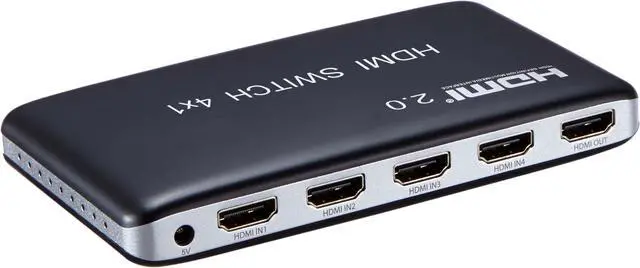 Alt view image 5 of 7 - Werleo 4K x 2K 4 Port 4 x 1 HDMI 2.0 HDMI Switch with IR Wireless Remote Control HDMI Hub Switcher Splitter Box Support 4K 3D 1080P HDCP 2.2 For TV Blu-ray DVD PS4 PS3 Xbox Monitor Macbook PC Laptop