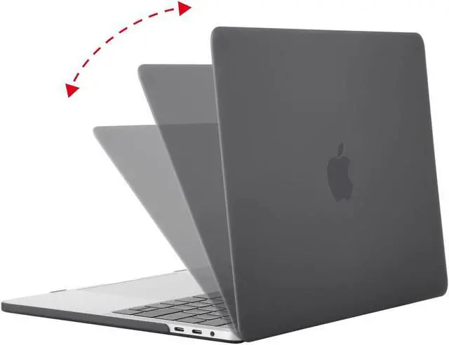 Alt view image 3 of 7 - MacBook Pro 15 Case 2017 & 2016 A1707,  Rubberized Hard Case Shell Cover and Keyboard Skin For Apple Macbook Pro 15" (Newest 2017 & 2016 Release) with Touch Bar and Touch ID (Black)