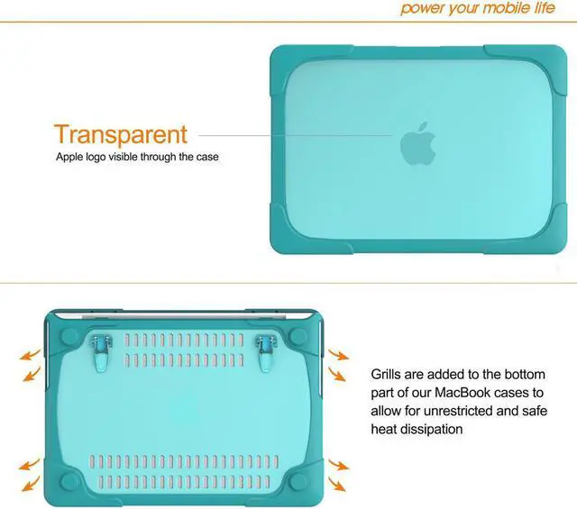 Alt view image 7 of 7 - MacBook Pro 13 Inch Case 2017 & 2016 Release A1706 A1708 Shell , Werleo Rubberized Hard Case Cover with Kickstand Keyboard Skin For Apple Macbook Pro 13" with / without Touch Bar and Touch ID - Blue