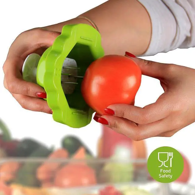 Alt view image 6 of 7 - Vegetable Mandoline Slicer Cheese Grater Cutter for Potato Onion Tomato 5 Blades