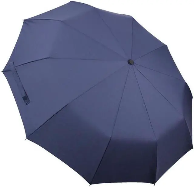 Alt view image 3 of 6 - Werleo Newest 10 Ribs Travel Umbrella Golf Umbrella ,Best Compact Auto Open Close - 210T Finest Reinforced Windproof Umbrella,Foldable & Portable - Ultra Comfort Handle -  Blue