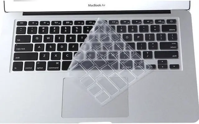 Main image of Werleo Transparent / CLEAR Keyboard Cover Silicone Skin for MacBook Pro 13" 15" 17" (with or w/out Retina Display) iMac and MacBook Air 13"