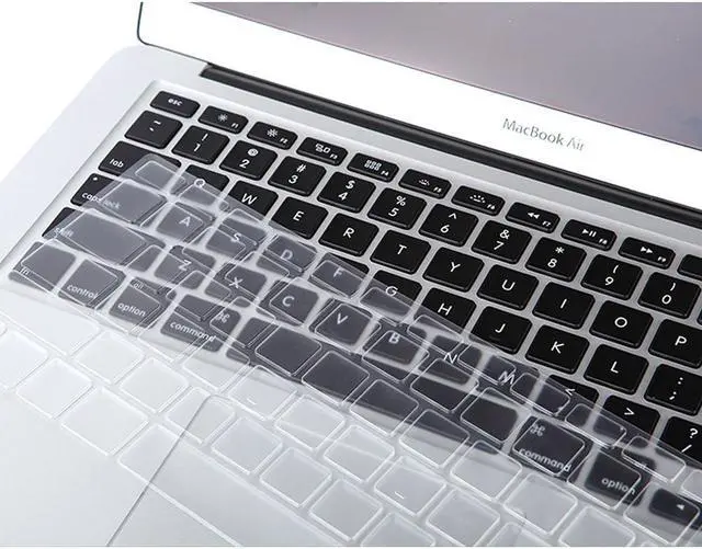 Alt view image 2 of 5 - Werleo Transparent / CLEAR Keyboard Cover Silicone Skin for MacBook Pro 13" 15" 17" (with or w/out Retina Display) iMac and MacBook Air 13"
