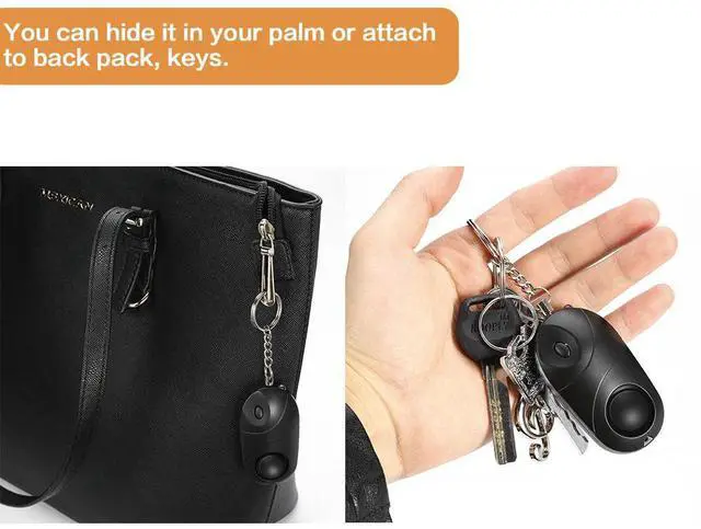 Alt view image 4 of 7 - 2X Personal Alarm Keychains 130dB Emergency Self Defense Safety Security Alarms