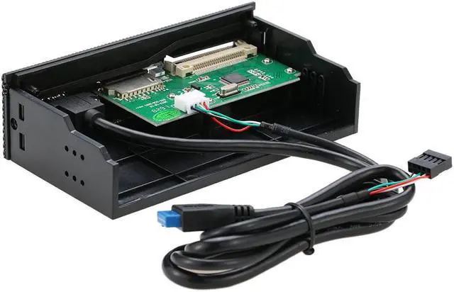 Alt view image 3 of 7 - Internal Card Reader Media Multi-Function Dashboard PC Front Panel STW 5.25" USB 3.0 Support CF XD MS M2 TF