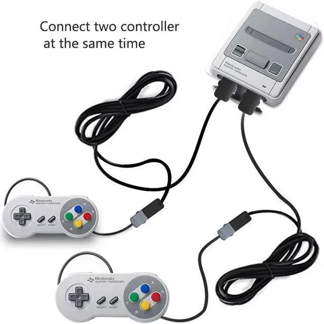Alt view image 4 of 6 - 2 PACK SNES Classic Controller Extension Cable 3M / 10 ft Super NES Classic Extension Power Cord for Super Nintendo Classic Edition Controller 2017 and Nintendo NES Classic Mini 2016
