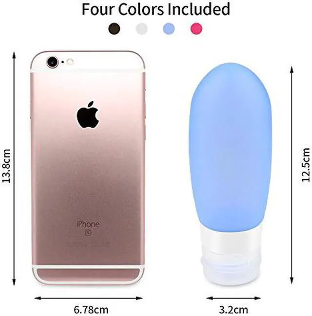 Alt view image 2 of 6 - Leak Proof Travel Bottles,Refillable Silicone Travel Containers,Travel Accessories for Carry On Luggage, Perfect for Liquid Toiletries (3oz,4Pack)