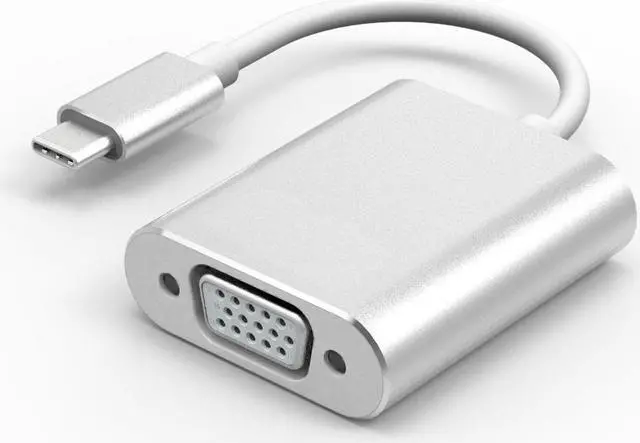 Alt view image 4 of 5 - USB C TO VGA Adapter,USB 3.1 Type C (USB-C) to VGA Adapter With Aluminium Case for 2017 MacBook Pro/Samsung Galaxy S8