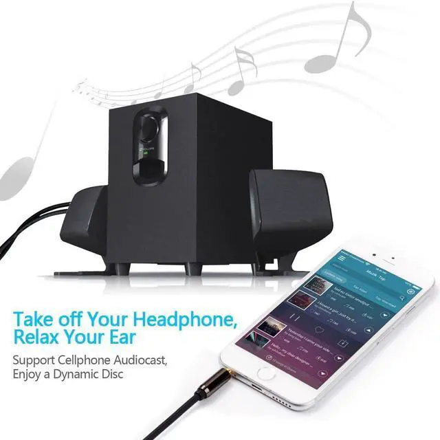 Alt view image 3 of 5 - RCA Audio Cable 3.5mm AUX Male to 2-Male RCA Cable Y Splitter Stereo Audio Cable