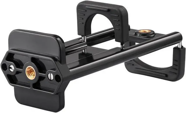 Alt view image 4 of 7 - 2 in 1 Universal Tablet iPad Mount Holder Tripod Adapter & Phone Mount Tripod Adapter, Tablet Tripod Holder, Use for both Tablet and Cellphone, Fits on Tripod, Monopod, Selfie Stick, etc.