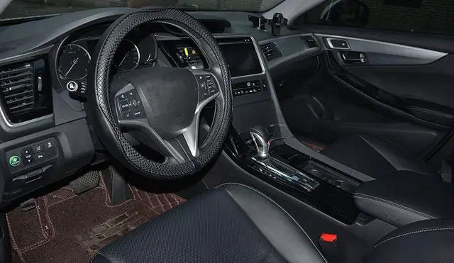 Alt view image 5 of 6 - Auto Car Steering Wheel Covers Universal 15" Genuine Leather Anti Slip Odor Free