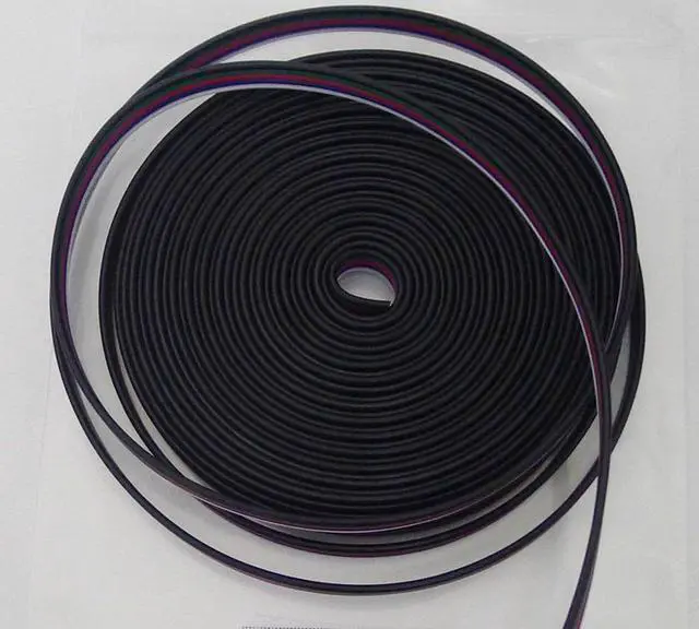 Alt view image 4 of 5 - 66ft RGBW Extension Cable Wire Line 5 Color for RGBWW 5050 3528 LED Stirp Light