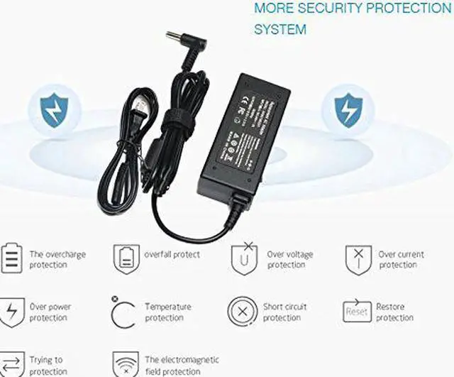 Alt view image 6 of 6 - 19.5V 2.31A 45W Ac Adapter /Laptop Charger /Power supply for HP 15-ay117cl 15-ay137cl 15-ay198nr 15-ay009dx 15-ay196nr;13-ab016nr 11-ab011dx 15-ba010nr;14-ak040nr 14-ak050nr 15-bk193ms