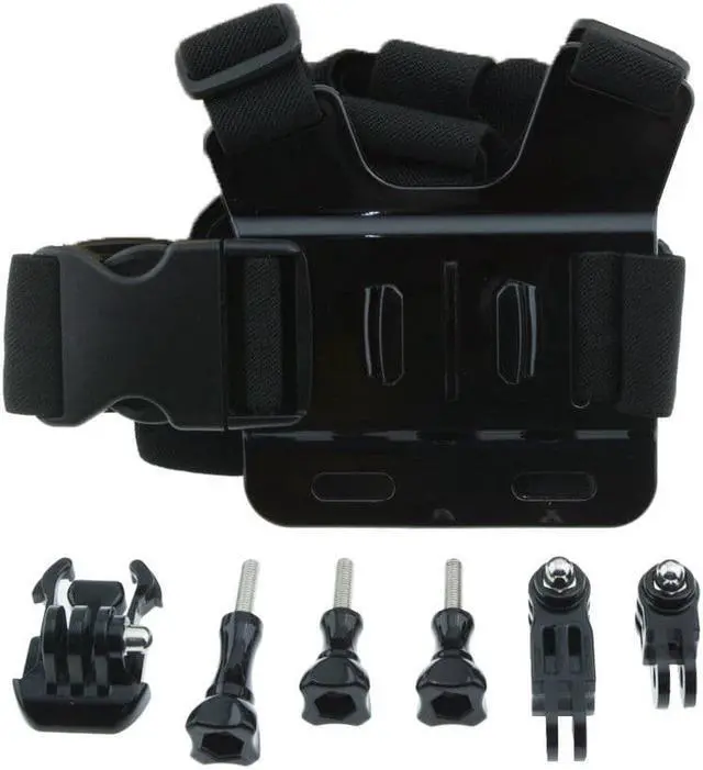 Alt view image 5 of 7 - Adjustable Chest Mount Harness + 3-Way Pivot Arm for Gopro Session Hero6 Hero 4 Hero 5 Hero 3+ Hero 3 Hero 2 Hero Camera Fully Adjustable Chest Strap Suitable for Outdoor Sports