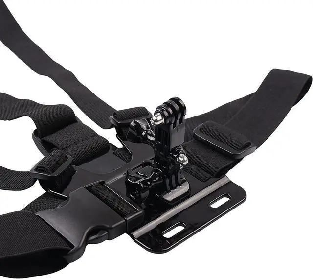 Alt view image 6 of 7 - Adjustable Chest Mount Harness + 3-Way Pivot Arm for Gopro Session Hero6 Hero 4 Hero 5 Hero 3+ Hero 3 Hero 2 Hero Camera Fully Adjustable Chest Strap Suitable for Outdoor Sports