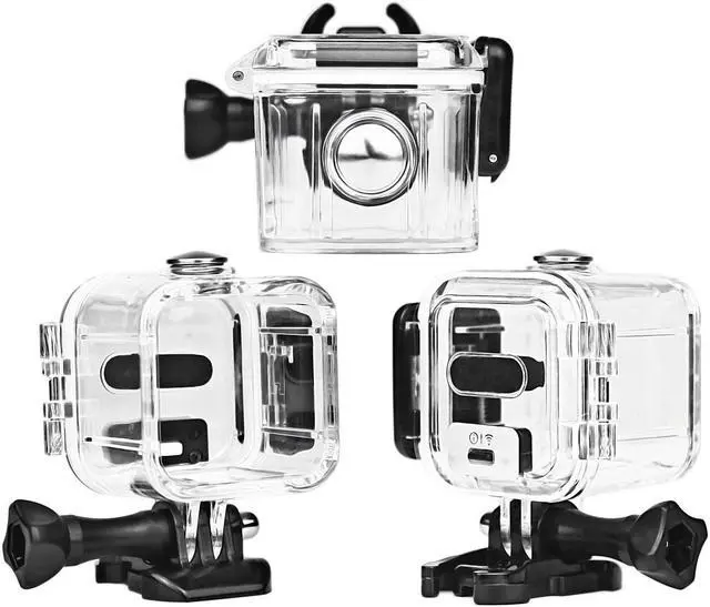 Alt view image 5 of 7 - Dive Housing Case Cover for Gopro Hero 5 Session / Hero Session / Hero 4 Session Waterproof Case Diving Protective Shell with Bracket Accessories Kit for Gopro Hero5 Session & Hero Session