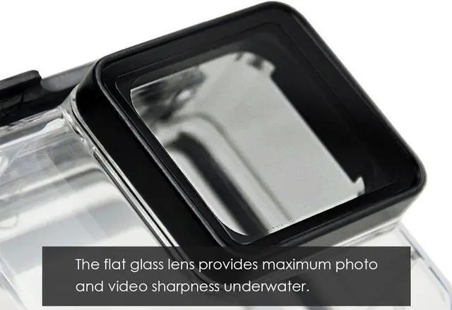 Alt view image 3 of 7 - Housing Case for GoPro Hero 6 / Hero 5 Black Waterproof Diving Case Protective Housing Shell 45m with Bracket Accessories for Go Pro Hero Hero6 Hero5 Action Camera