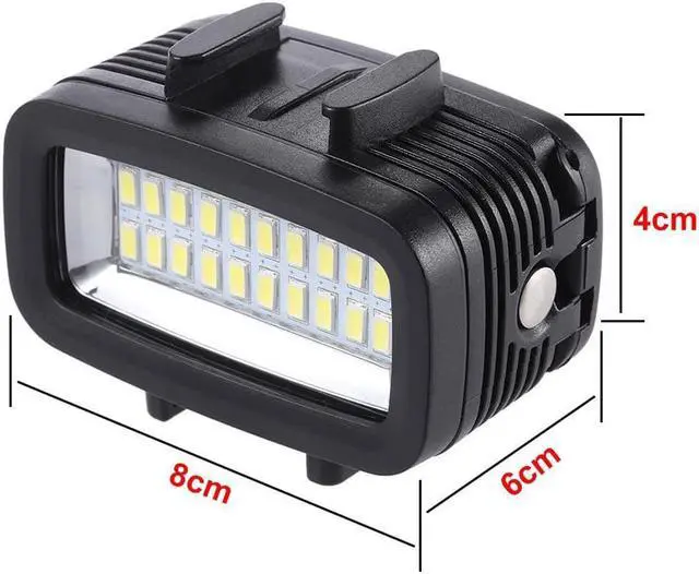 Alt view image 3 of 7 - 700LM Diving Video Fill-in Light LED Lighting Lamp Waterproof 40M 1900mAh Built-in Rechargeable Battery with Diffuser for GoPro SJCAM Xiaomi Yi Sports Action Camera