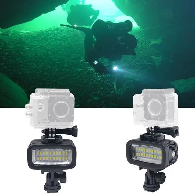 Alt view image 4 of 7 - 700LM Diving Video Fill-in Light LED Lighting Lamp Waterproof 40M 1900mAh Built-in Rechargeable Battery with Diffuser for GoPro SJCAM Xiaomi Yi Sports Action Camera