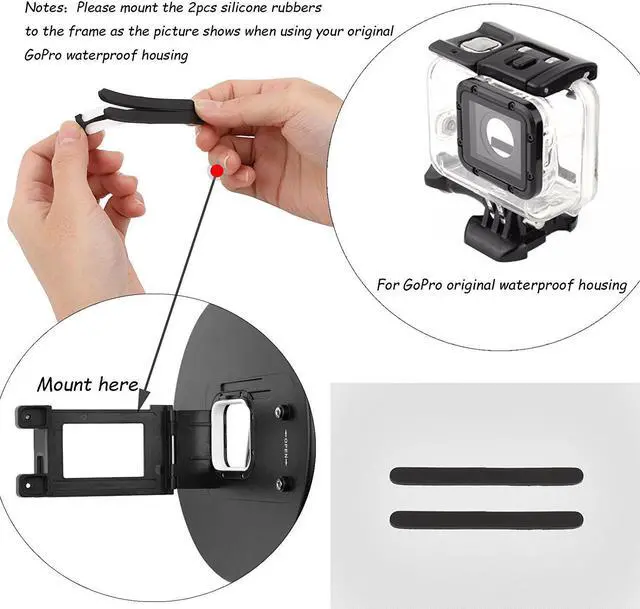 Alt view image 4 of 7 - Larry 2018/4/19 18:18:32
Dome Port for Gopro Hero6 Hero 5 Black Camera Underwater Diving Transparent Lens Housing Dome with Gray Floaty Grip Underwater Photography (6 inch)