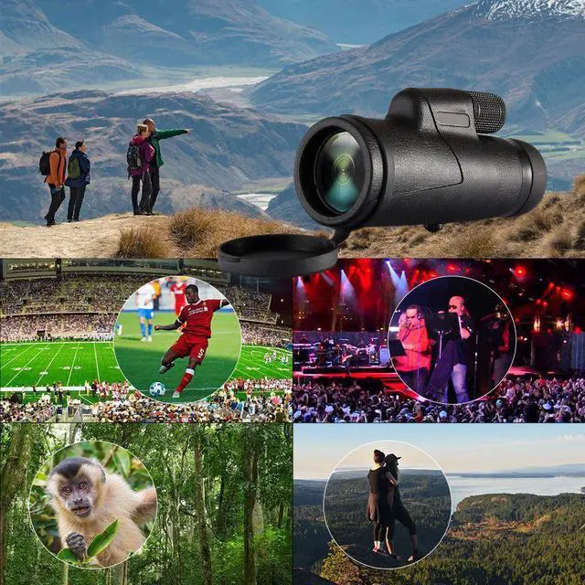 Alt view image 7 of 7 - Monocular High Power Prism Monocular Scope - 12X42 Waterproof Fog-proof Shockproof Telescope, FMC BAK4 Prism for Birding Watching, Hunting, Concerts, Traveling, Wildlife Scenery
