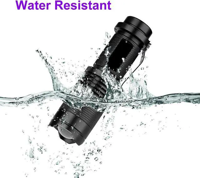 Alt view image 5 of 7 - 2 Pack Blacklight Flashlight Scorpion UV Flashlight, Ultraviolet LED Flashlight, Pet Urine and Stains Detector, Scorpion Hunting, 3 Light Modes with Zoom Function