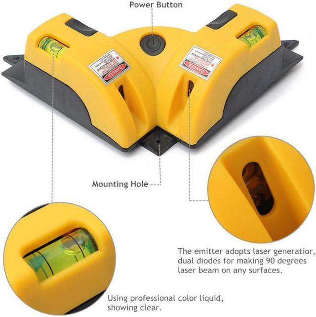 Alt view image 7 of 7 - 90 Degree Laser Level Vertical Horizontal Laser Line Projection Square Level Measuring Tools