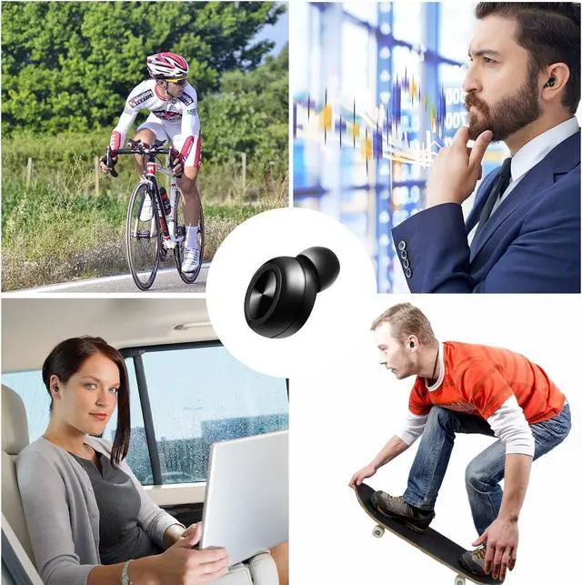 Alt view image 7 of 7 - Bluetooth Earbud Mini Invisible Bluetooth Headphone Wireless Car Headset Magnetic Charger With HD Mic