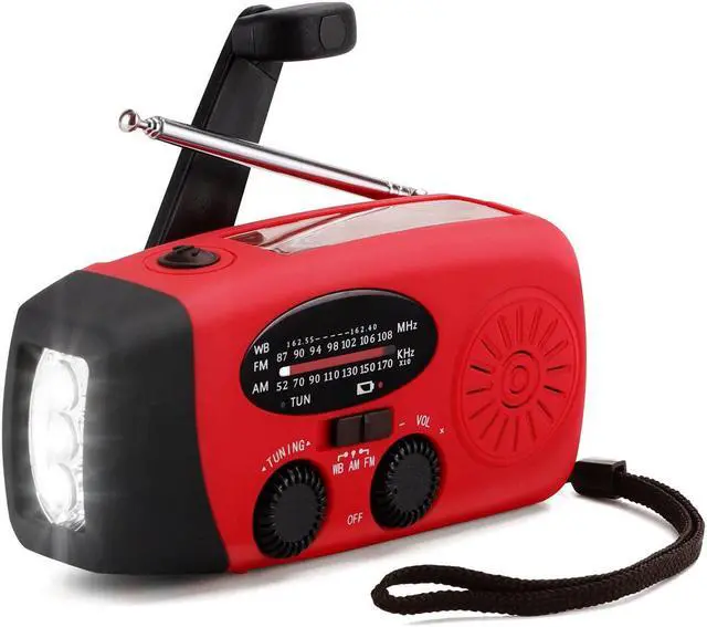Main image of Multifunctional Solar Hand Crank Dynamo Self Powered AM/FM/NOAA Weather Radio Use As Emergency LED Flashlight and Power Bank