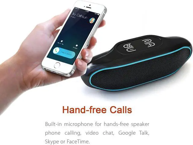Alt view image 5 of 6 - Wireless Portable Bluetooth Speaker for iPhone iPad Android or Computer with FM Radio, AUX, USB, SD, Speakerphone and NFC, 10W Best Bass
